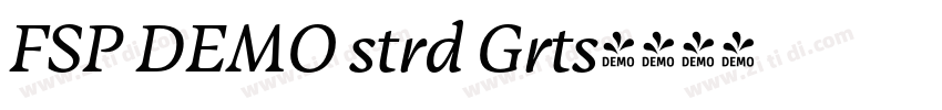 FSP DEMO strd Grts字体转换 FSP DEMO strd Grts字体转换